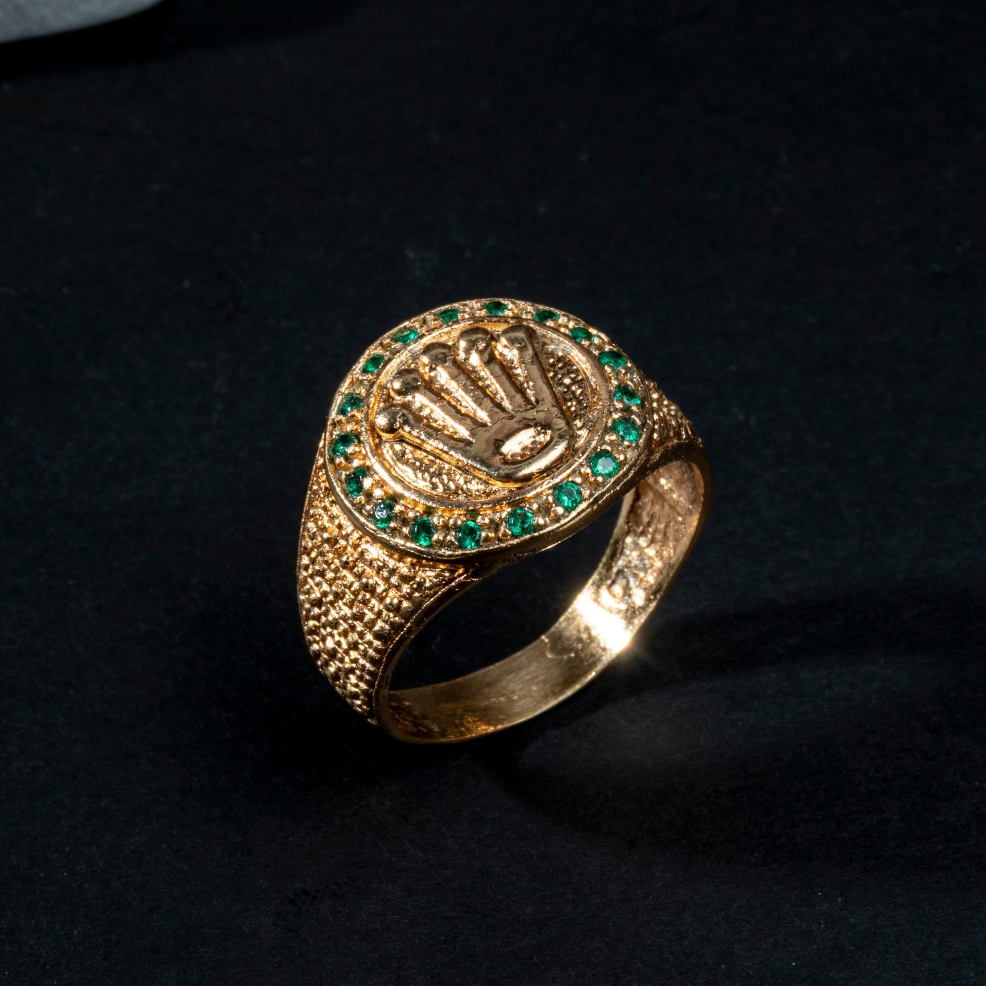 Anillo de Corona en Oro Vermeil sobre Plata 925