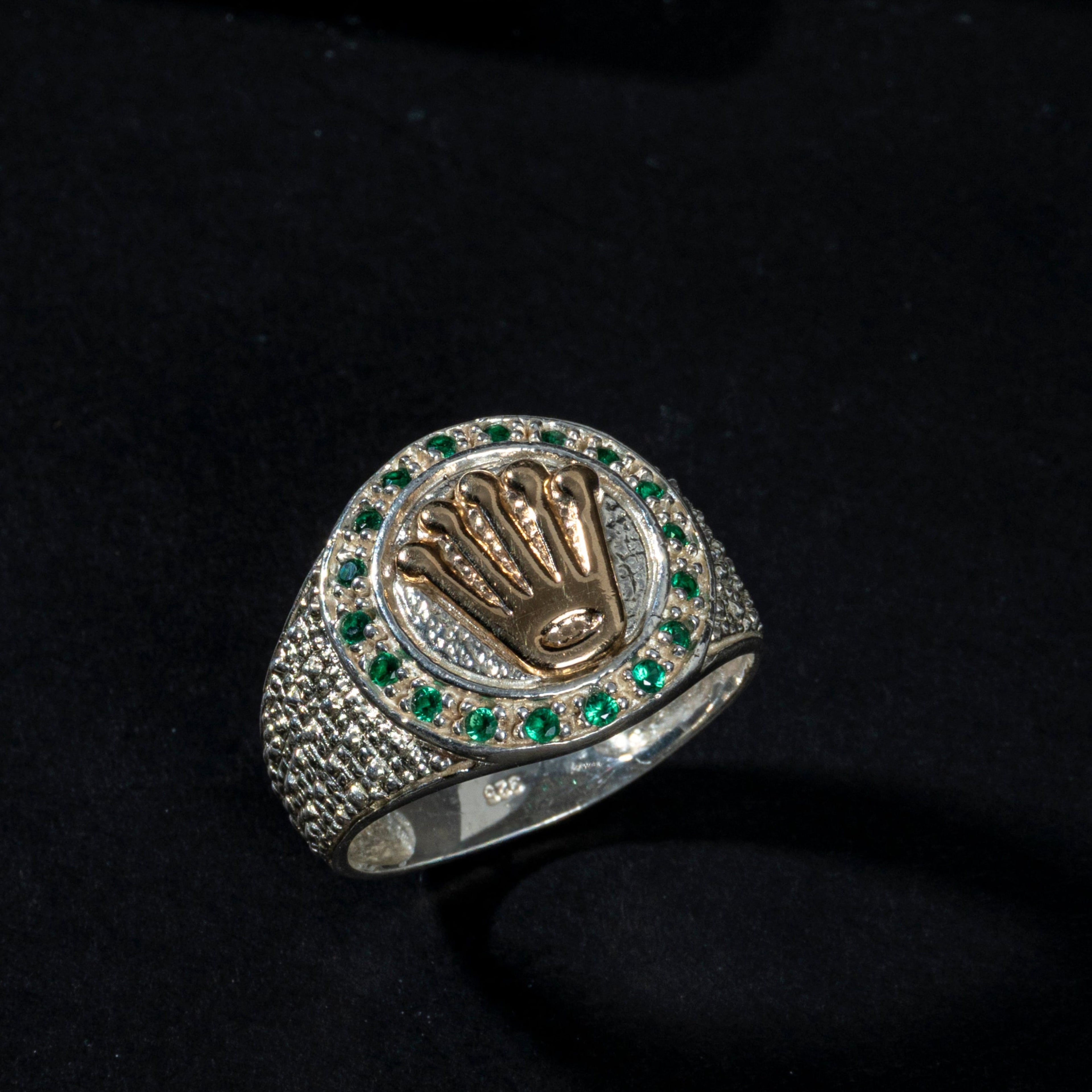 Anillo de Corona en Plata Italiana Ley 925