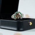 Anillo de Caballo y Herradura en Plata Italiana Ley 925