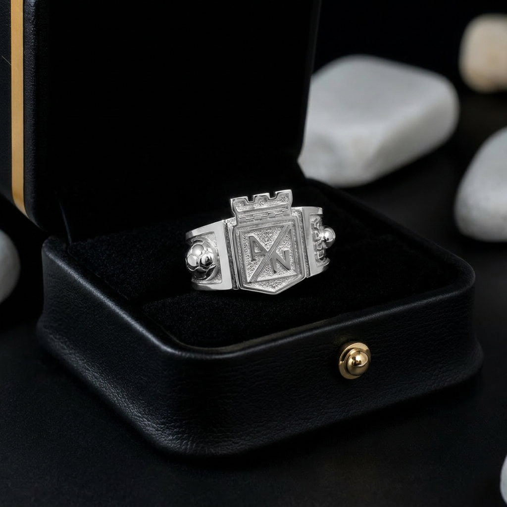 Anillo Atlético Nacional en Oro Vermeil 18k